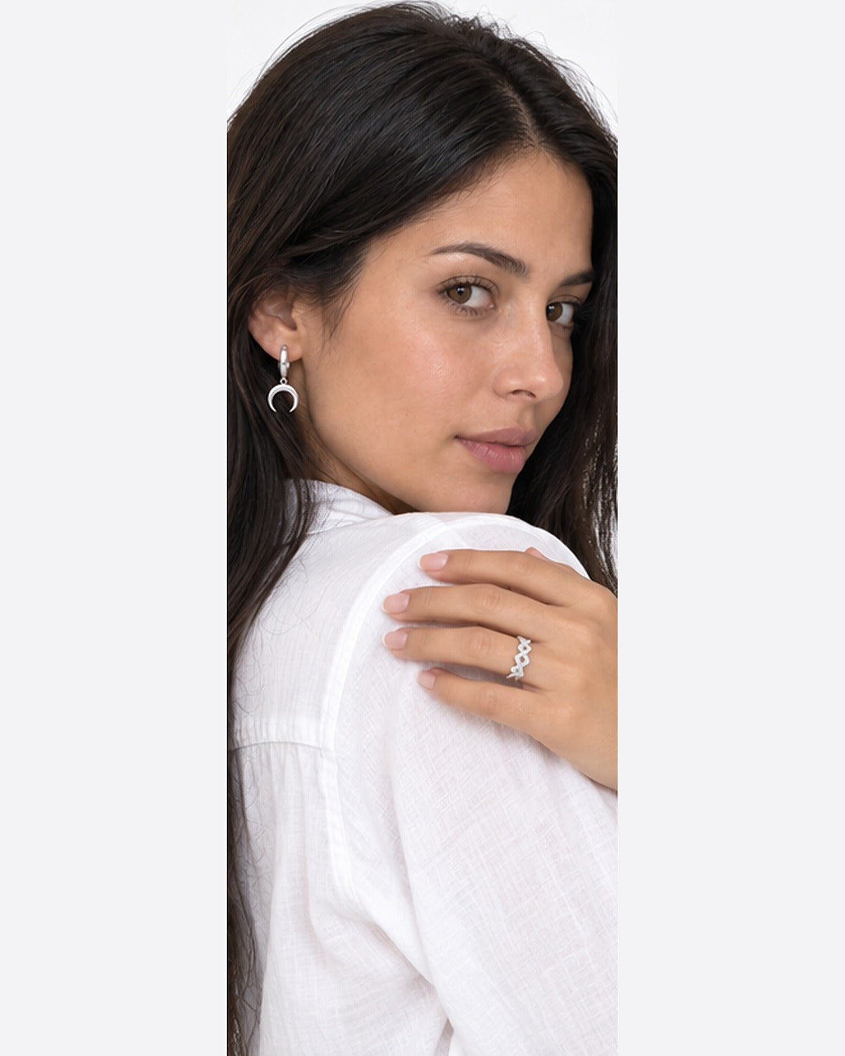 Aretes Arracada Luna Creciente – modelo
