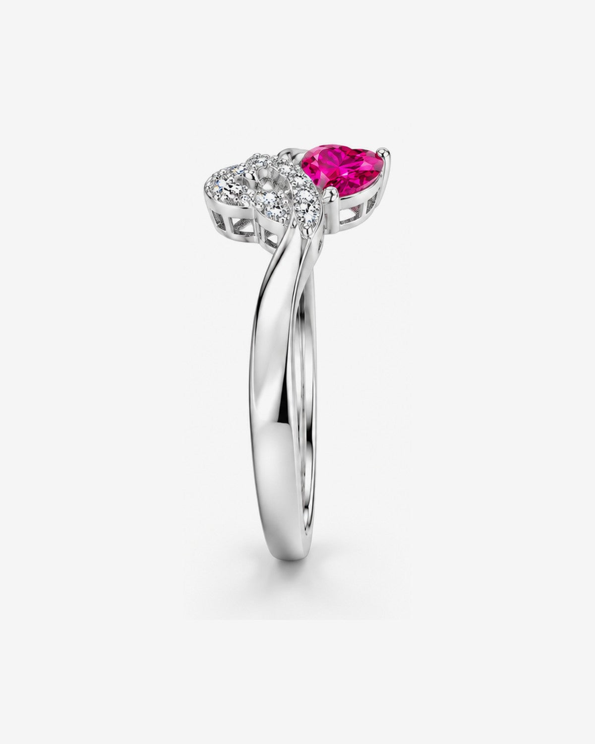 Anillo Llama Gemela – vista 4