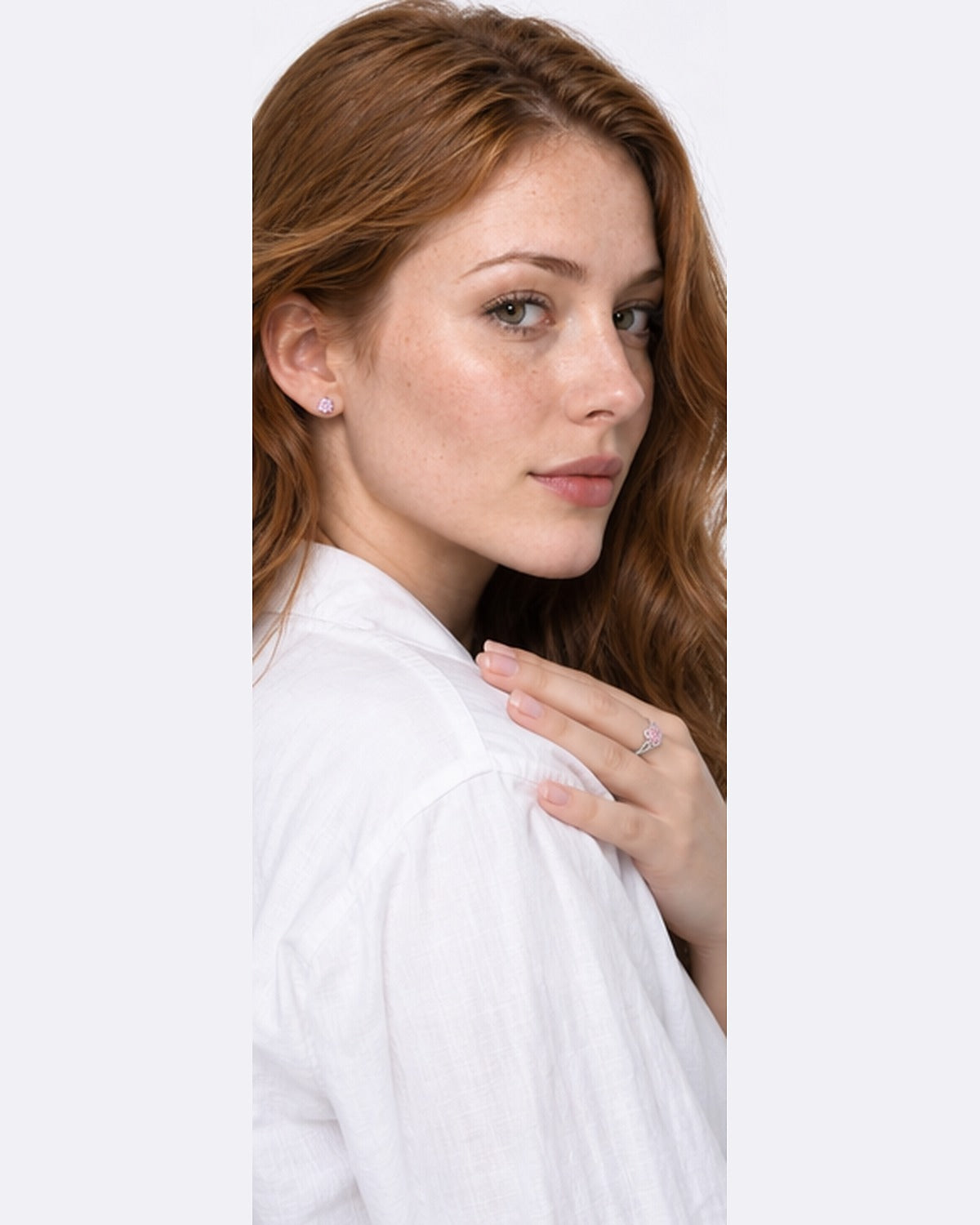 Aretes Luz Rosa – modelo