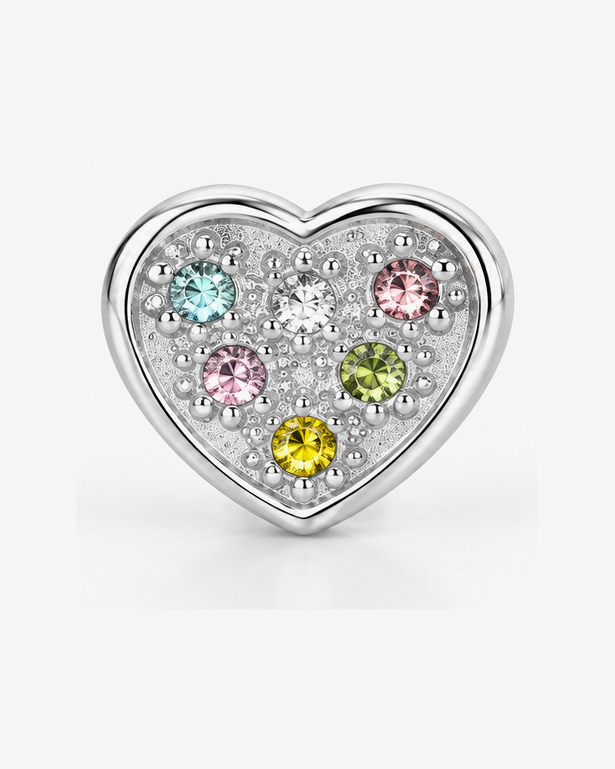 Aretes Corazón Arcoíris – vista 2