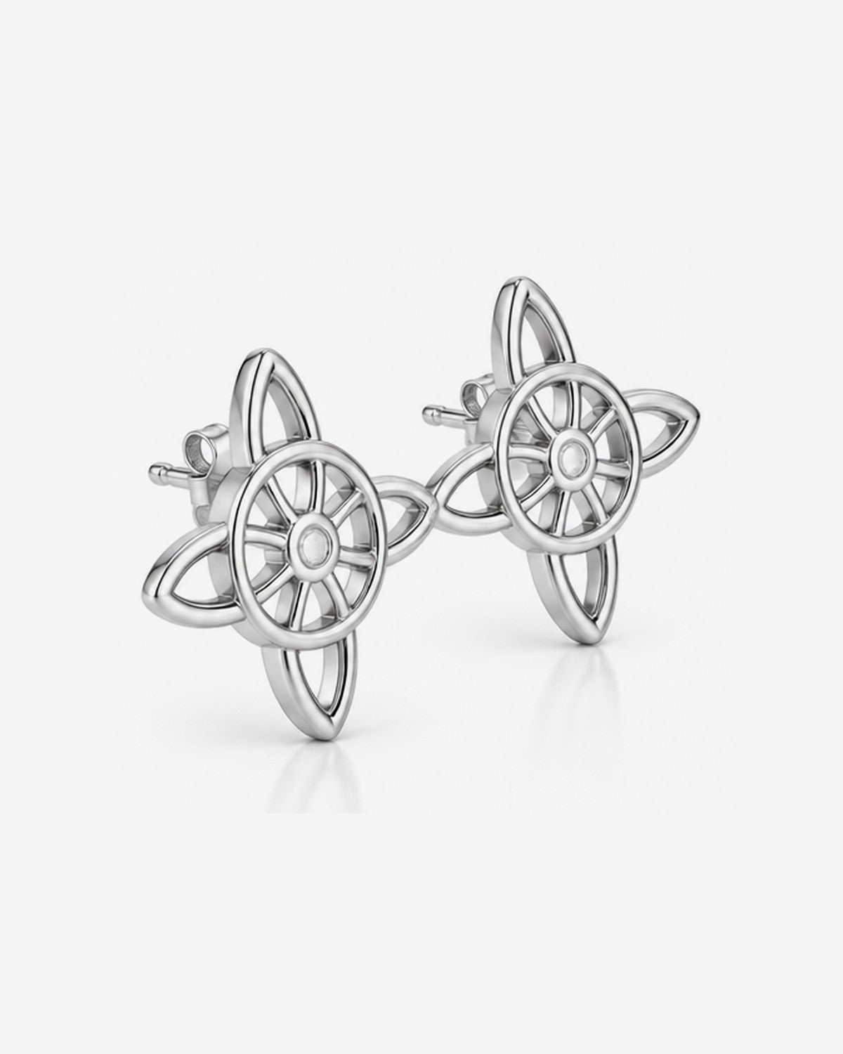 Aretes Nudo de Bruja – vista 3