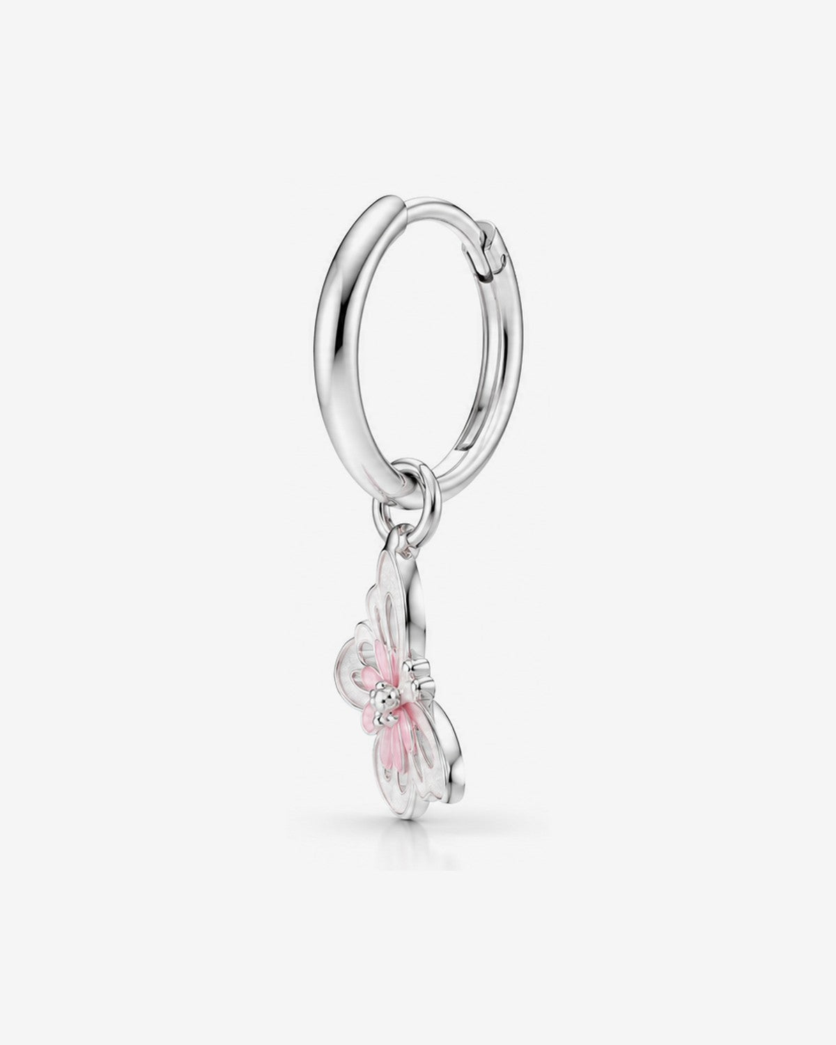 Aretes Arracada Mariposa Luz Rosa – vista 2