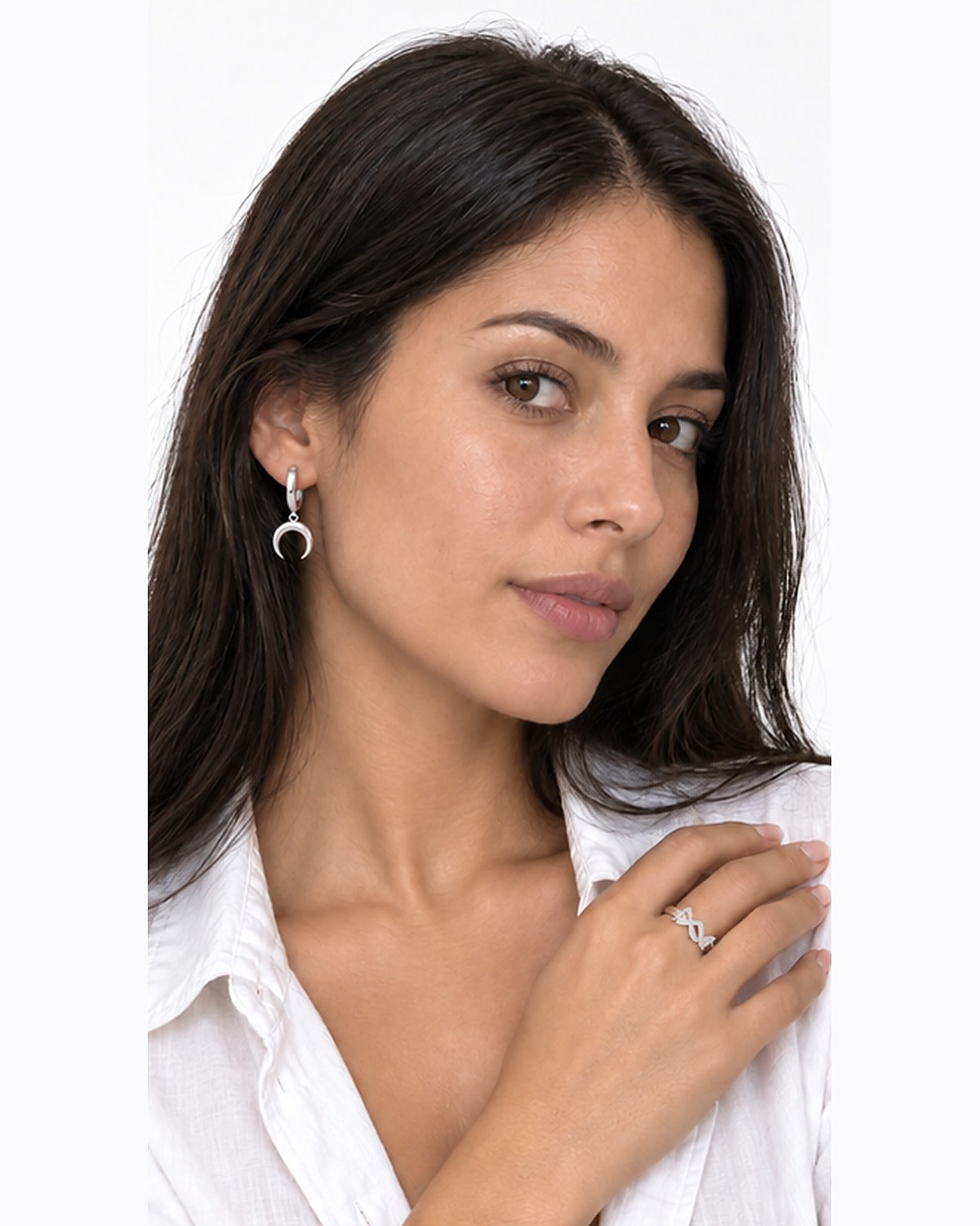 Aretes Arracada Luna Creciente – modelo