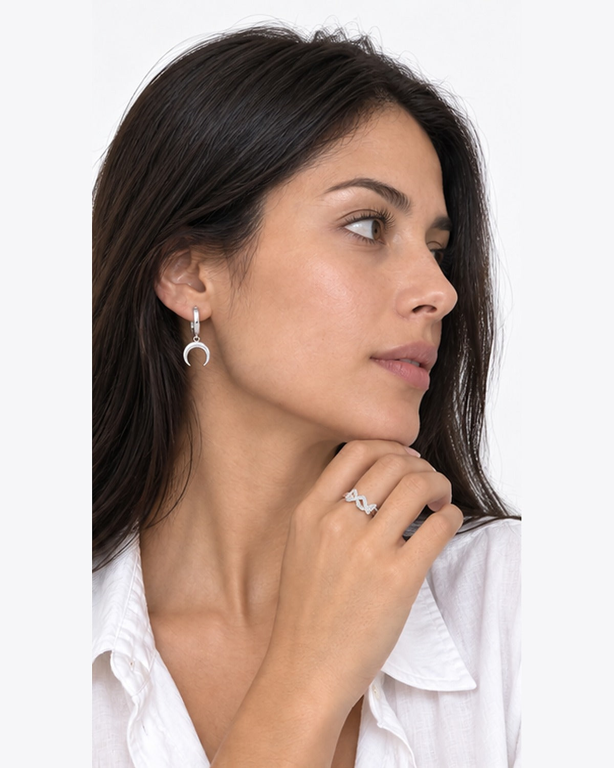 Aretes Arracada Luna Creciente – modelo