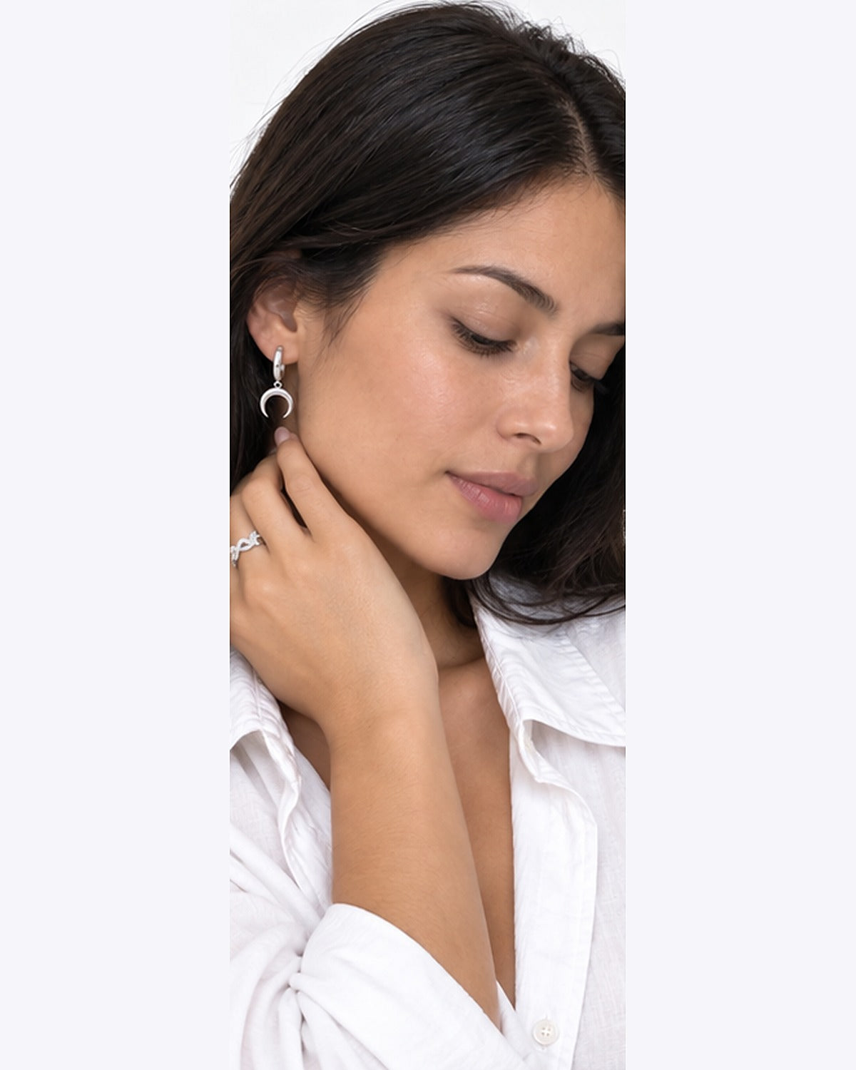 Aretes Arracada Luna Creciente – modelo