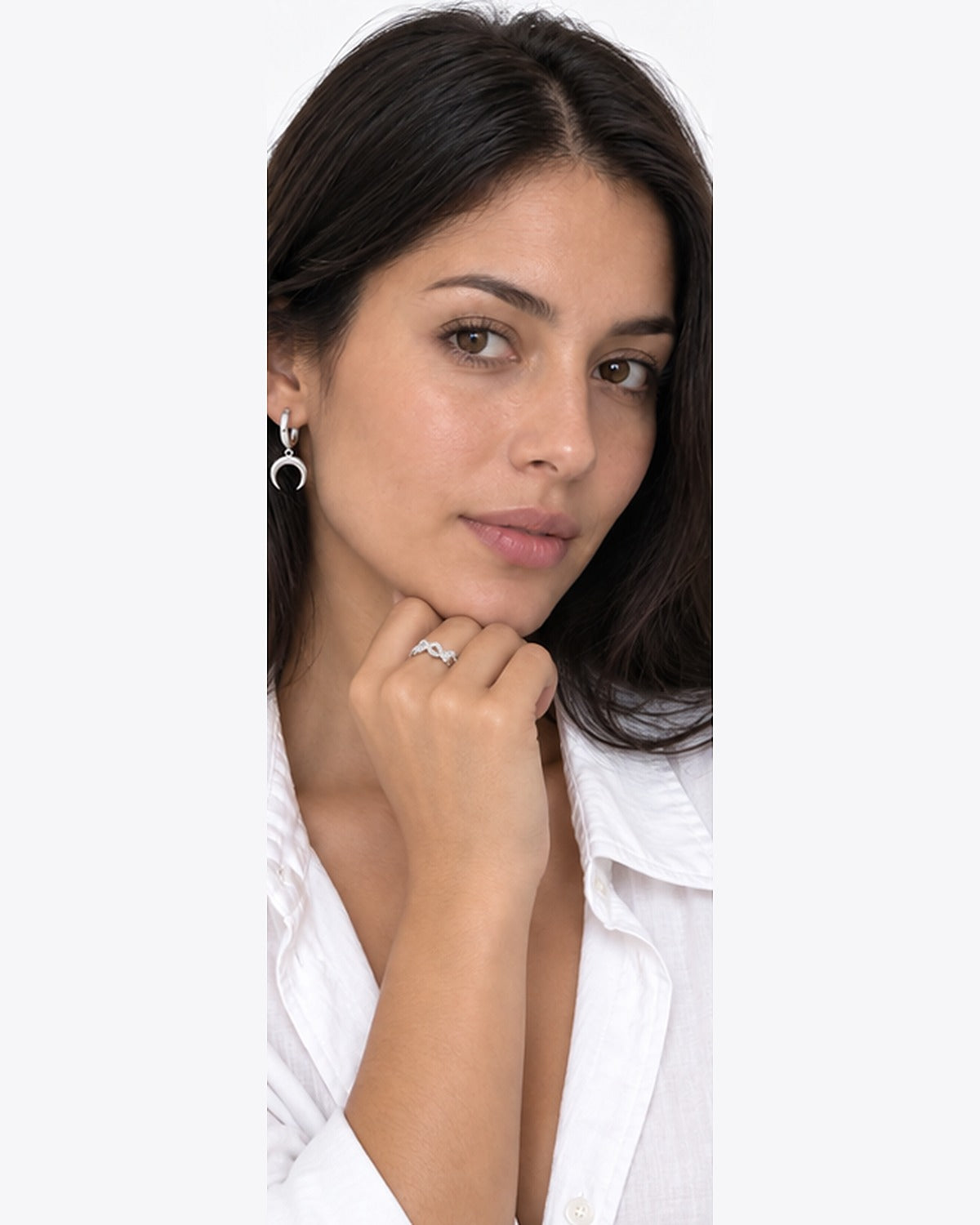 Aretes Arracada Luna Creciente – modelo