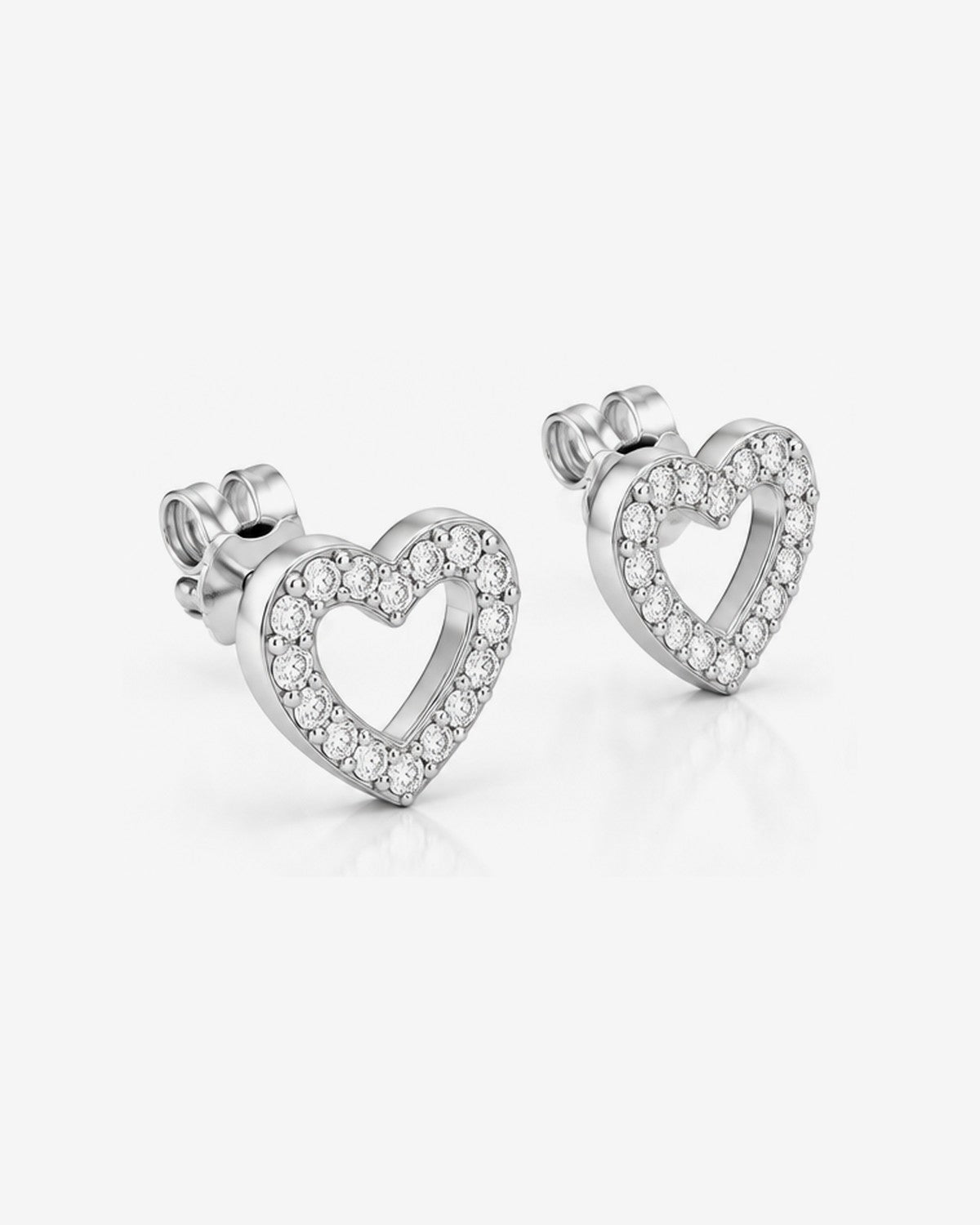 Aretes Corazón Brillante – vista 3
