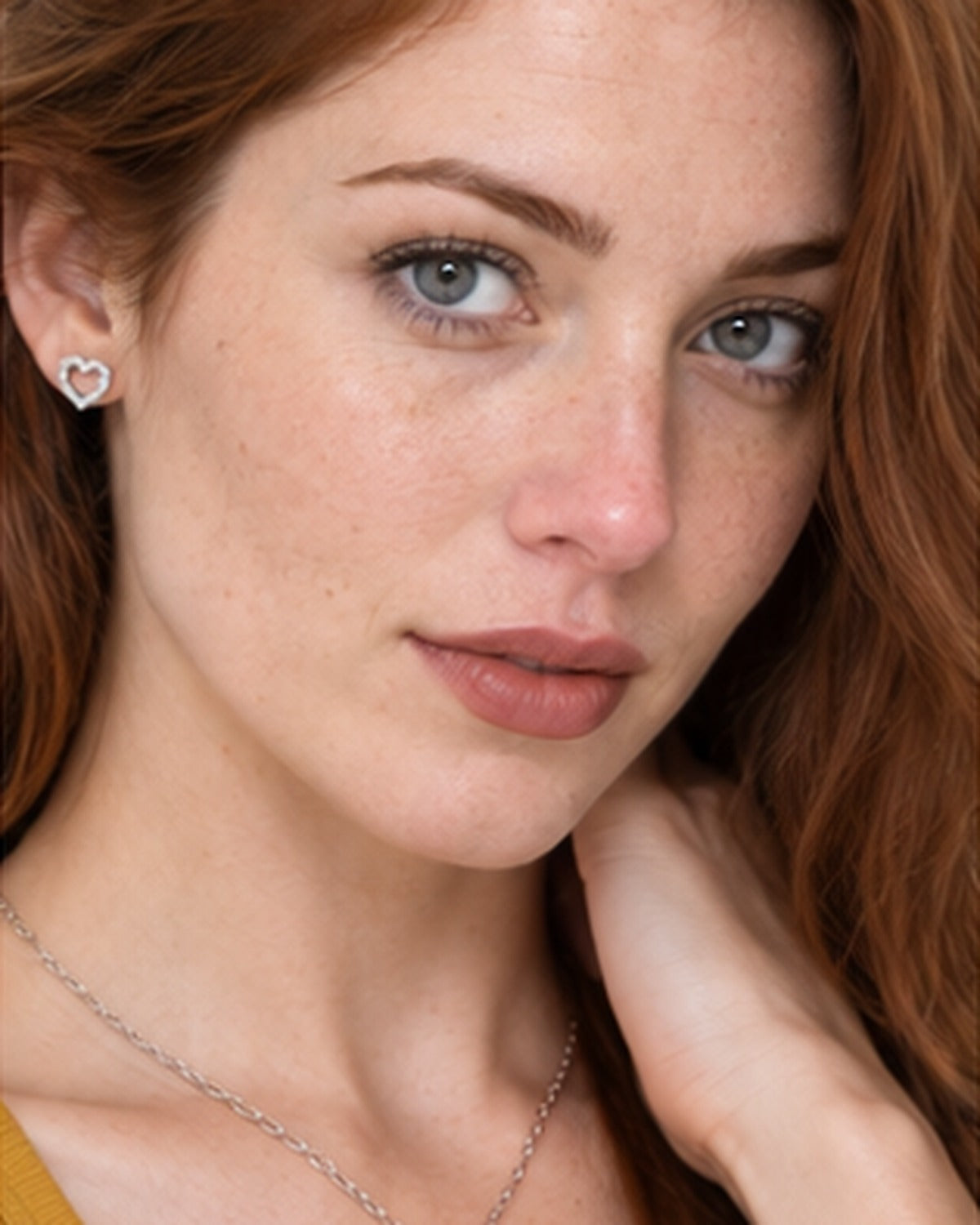 Aretes Corazón Brillante – modelo