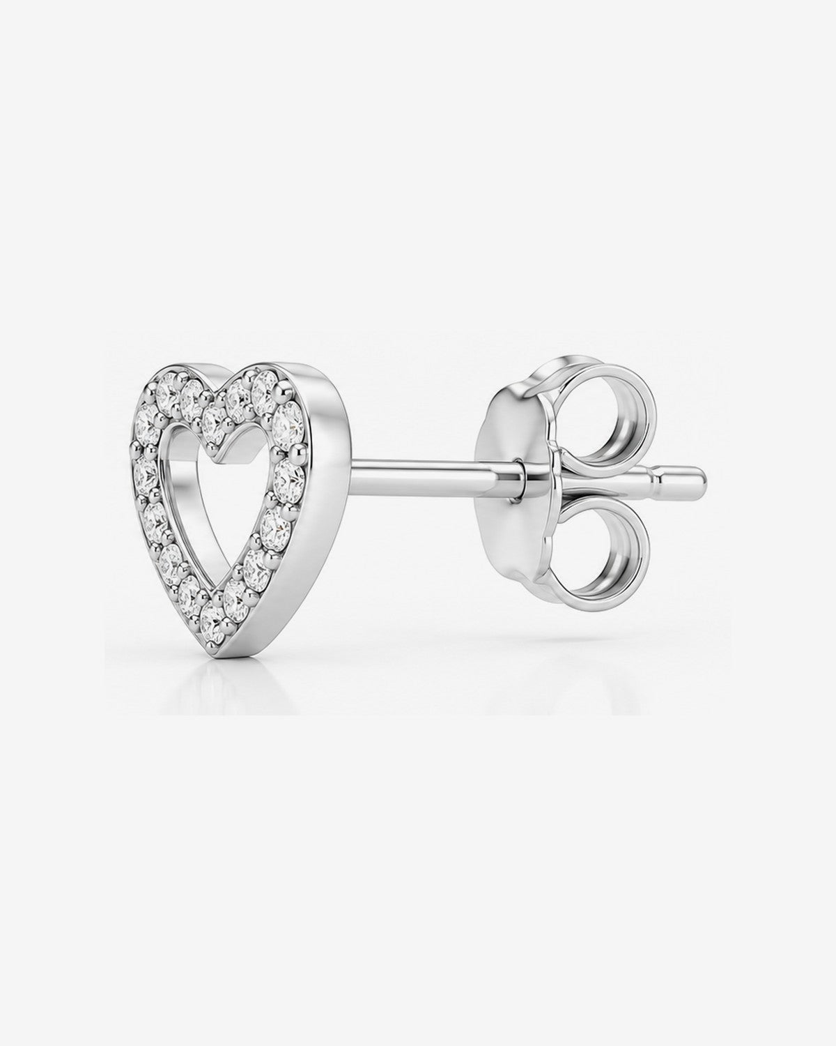 Aretes Corazón Brillante – vista 1