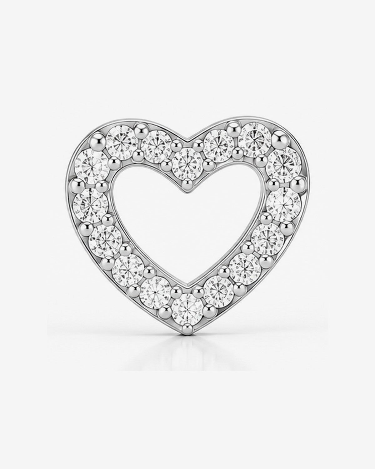 Aretes Corazón Brillante – vista 2