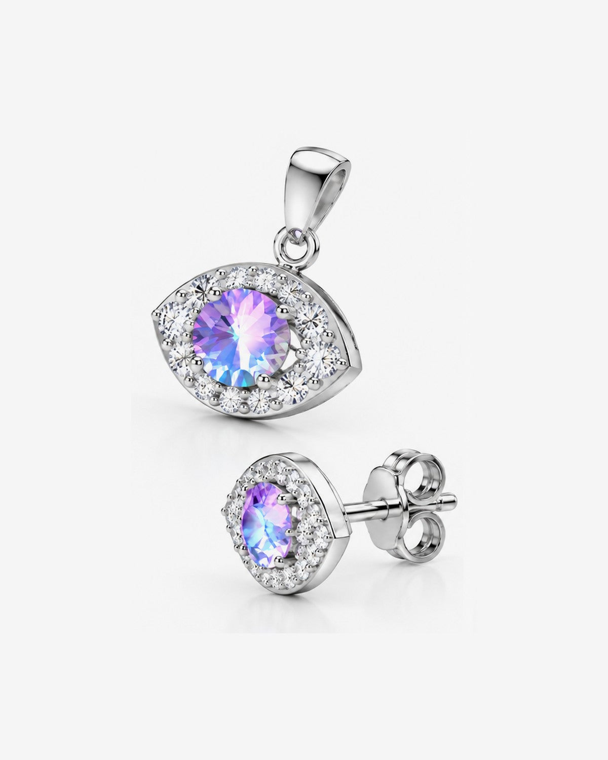 Aretes y Dije Luz Tornasol – vista 4