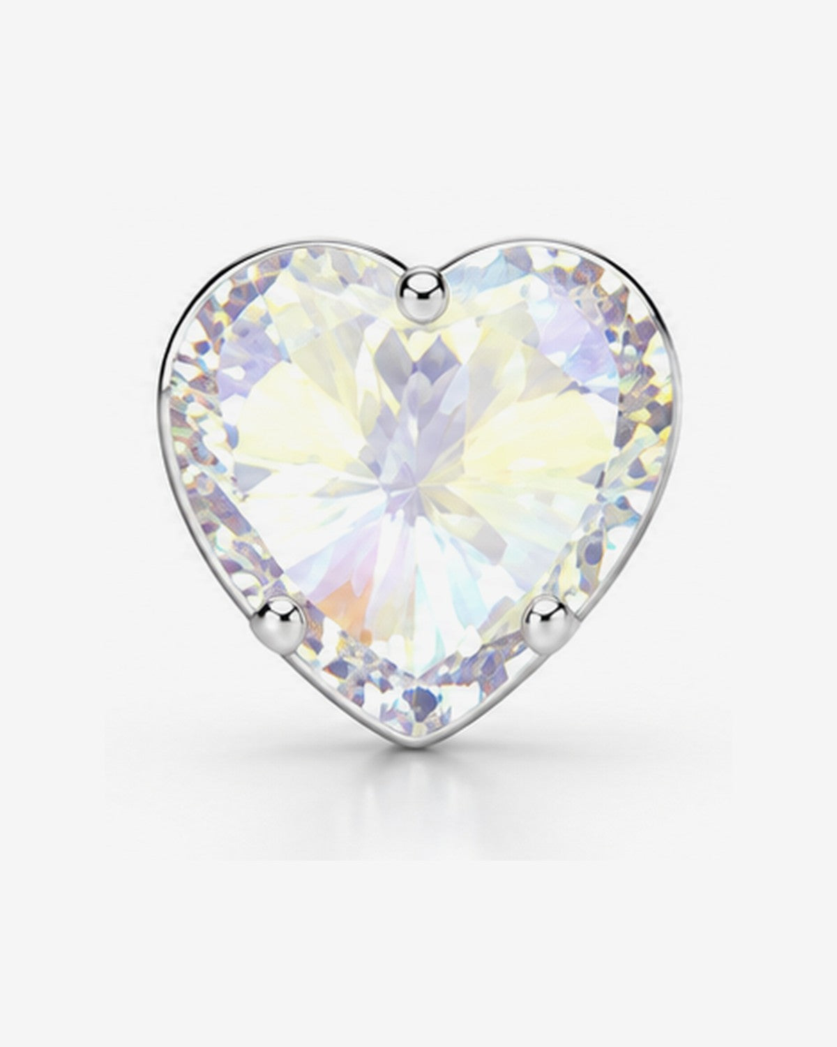 Aretes y Dije Corazón Luz Tornasol – vista 3