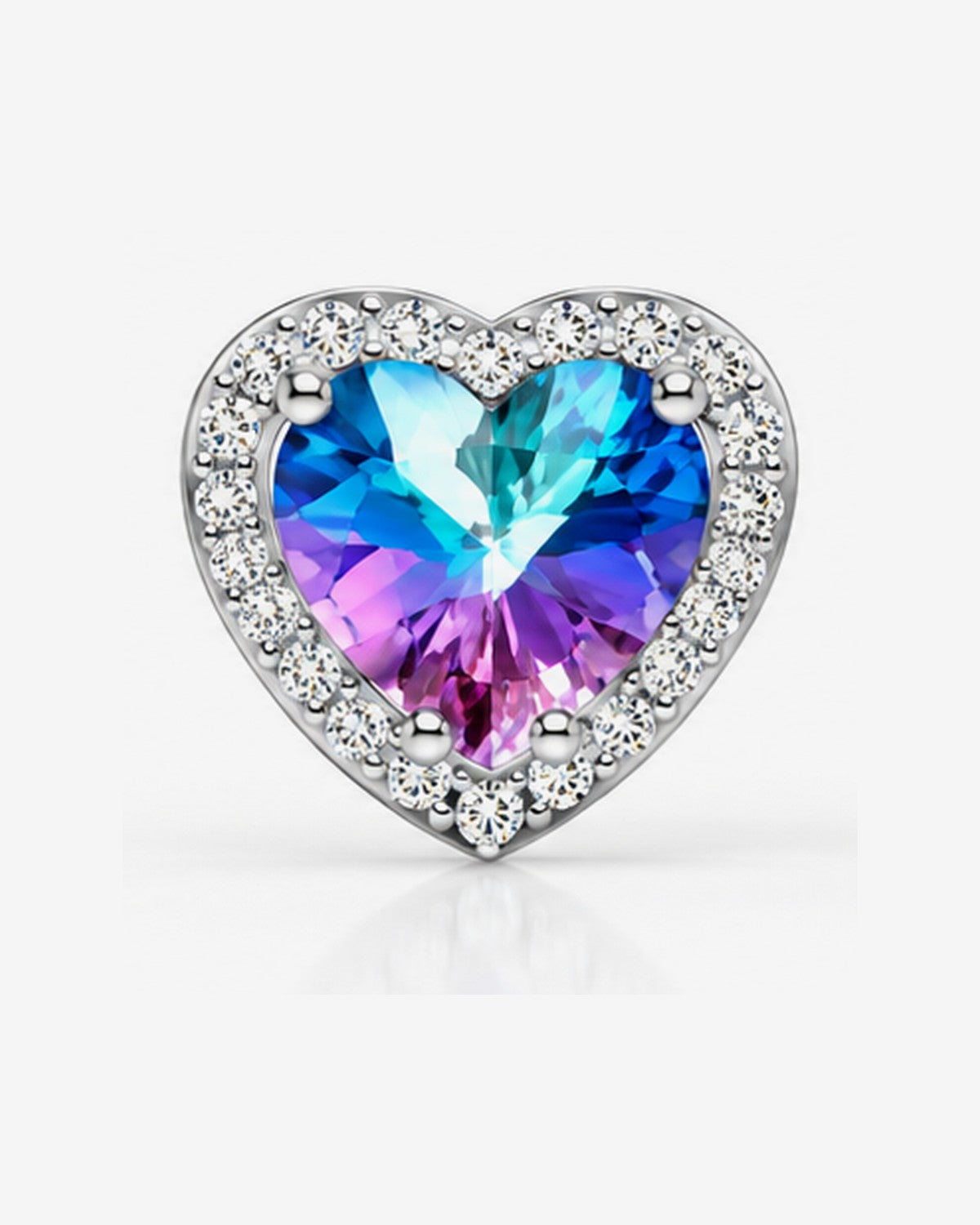 Aretes y Dije Corazón Luz Galaxia – vista 3